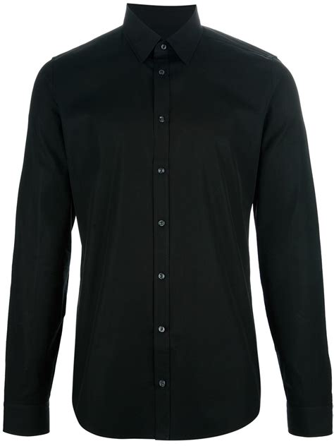 gucci men's black button down shirt|short sleeve dress shirts Gucci.